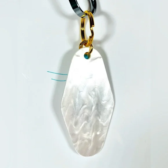 Hotel Keychain with Blue Tassel - Picture 2 of 4